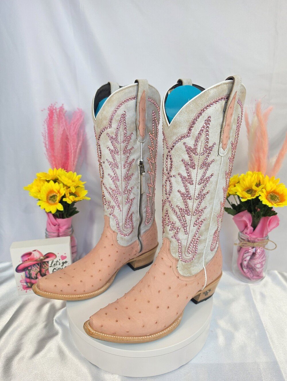 LANE Skylight Cowgirl Boots W/ Swarovski Crystals 9.5 - Picture 8 of 11